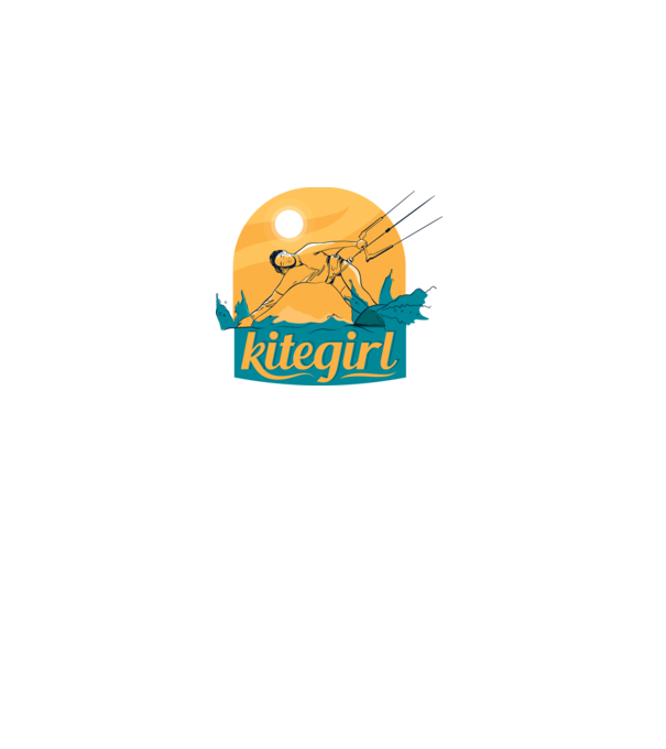 Tricou Kitegirl Kitesurf model alb pe tricou