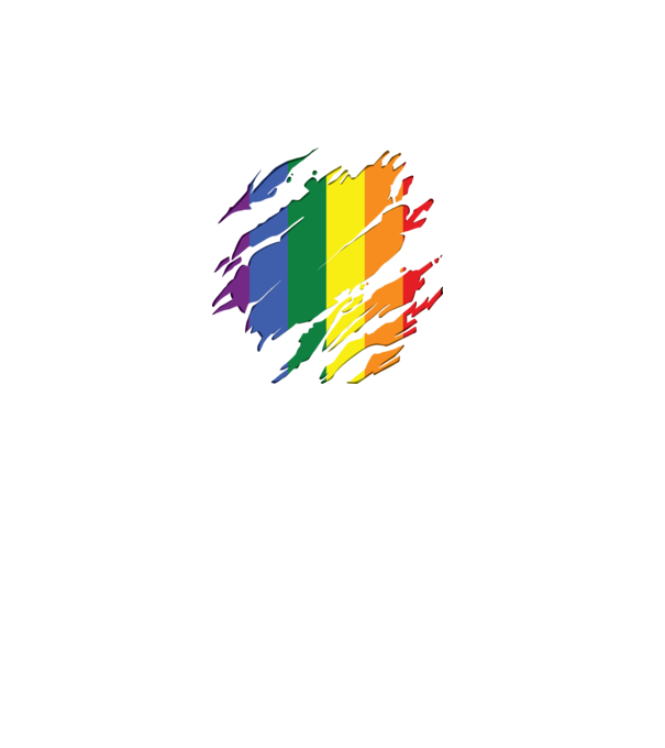 Steag LGBTQ model turcoaz pe tricou