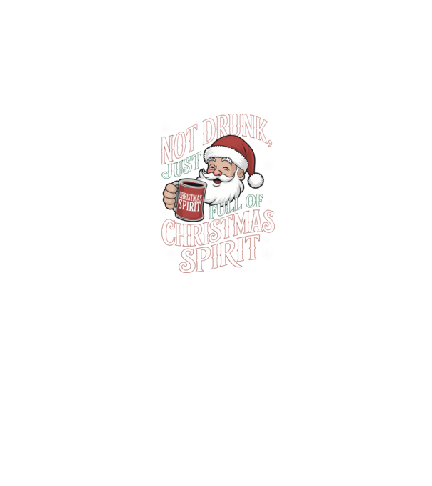 Christmas Spirit Santa model negru pe tricou