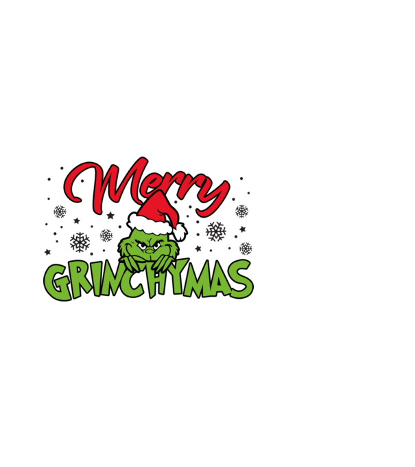 Merry Grinchymas - Grinch model negru pe tricou