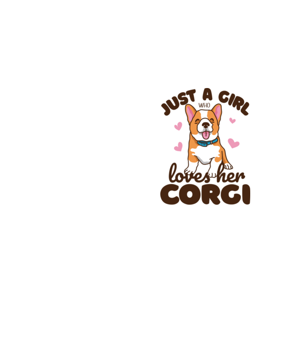 Doar o fată care iubește Corgiul său model galben neon pe tricou
