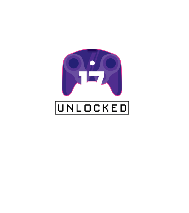 Level 17 Unlocked Gamer Birthday model negru pe tricou