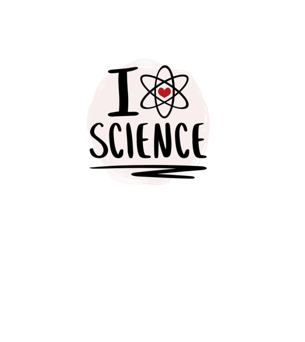 I Love Science știință model roșu pe tricou