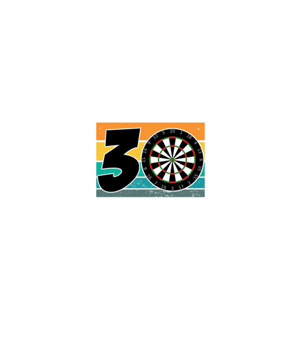 'I''m not 30 I''m double 15 darts birthday' model negru pe tricou