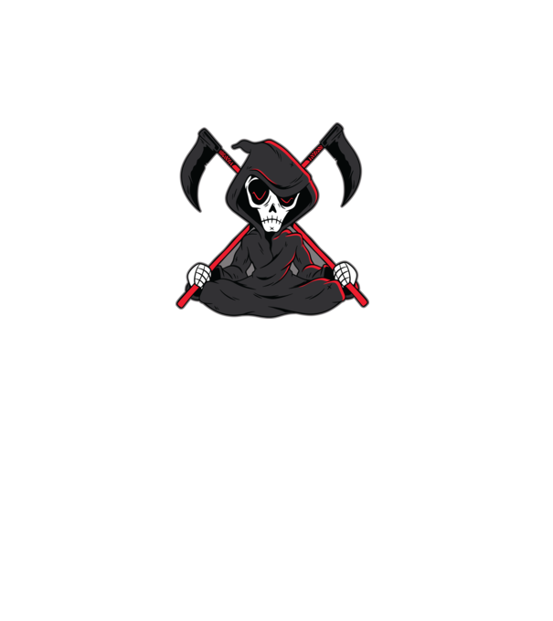 Moartea - Grim Reaper model turcoaz pe tricou