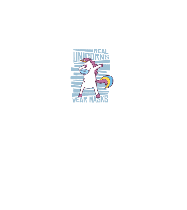 Unicorn DAB Mască model gri pe tricou
