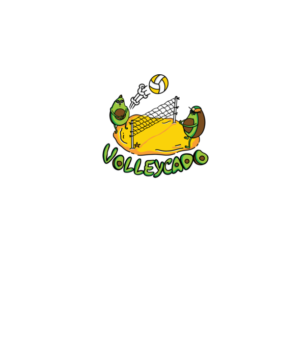 Avocado Volei model gri pe tricou