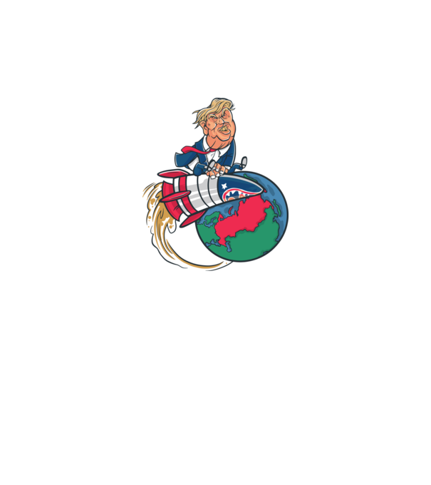 Trump bombă model gri pe tricou