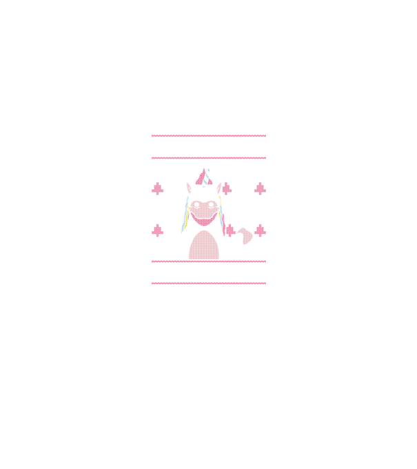 Unicorn de Crăciun pulover urât model negru pe tricou