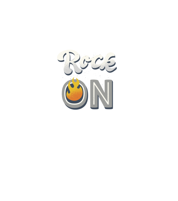 Rock On model negru pe tricou