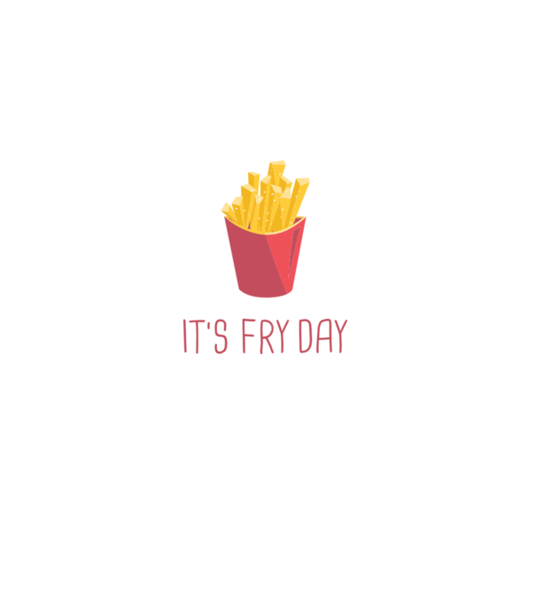 'It''s Fry Day' model negru pe tricou