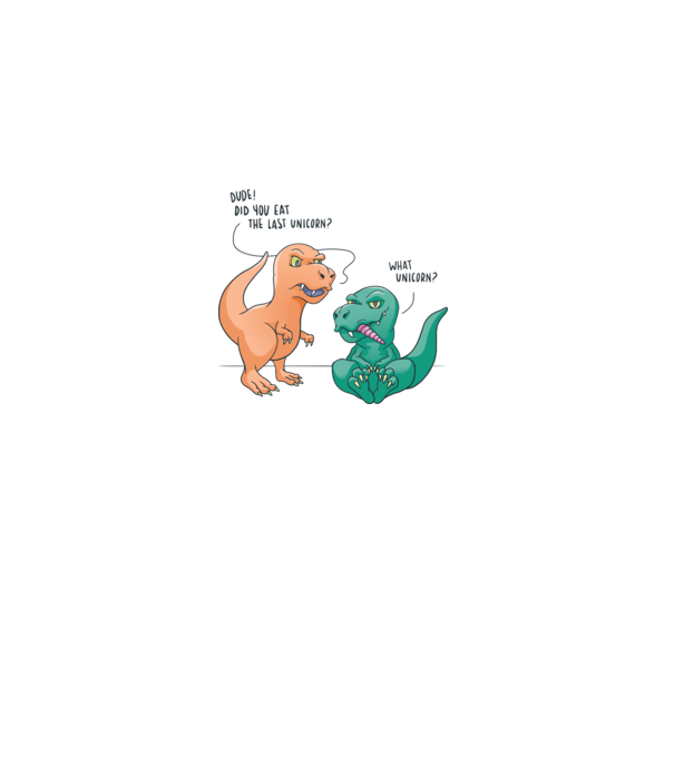 Tricou cu Dinozaur amuzant model alb pe tricou