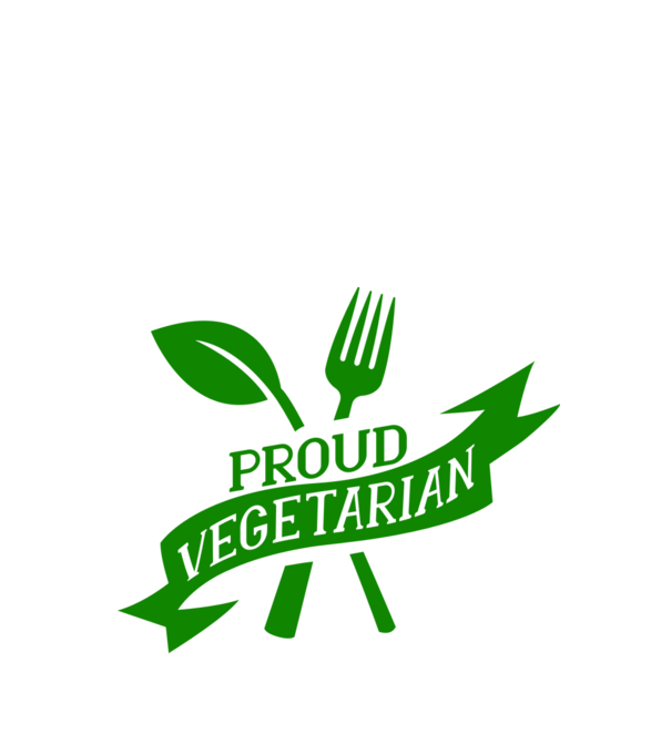 Proud Vegetarian model negru pe tricou