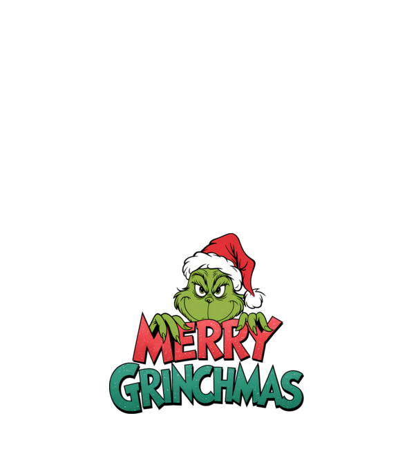 Merry Grinchmas model alb pe tricou