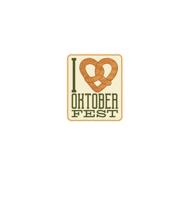 I Love Oktoberfest model albastru jeanși pe tricou