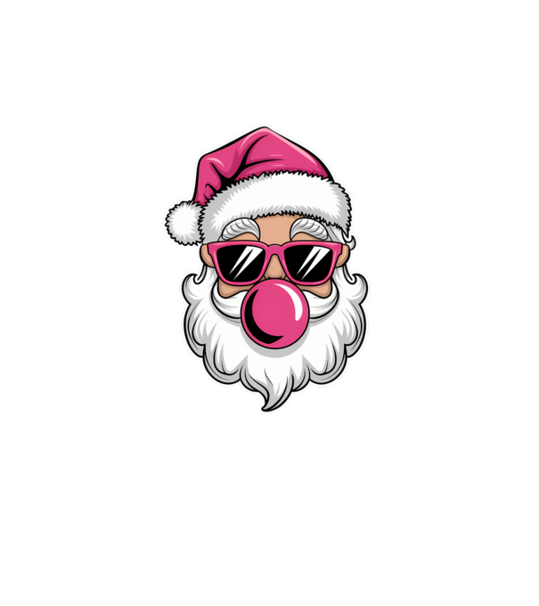 Bubble gum Santa 2 model turcoaz pe tricou