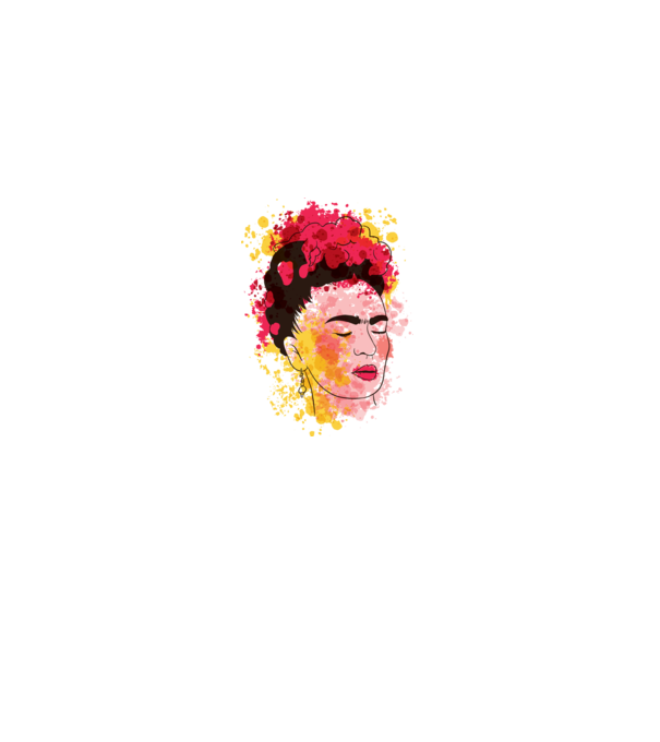 Frida Kahlo model alb pe tricou
