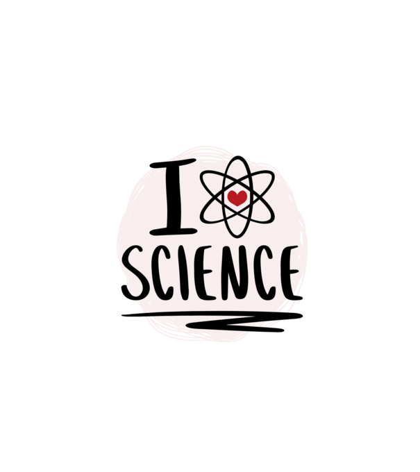 I Love Science știință model roșu pe tricou