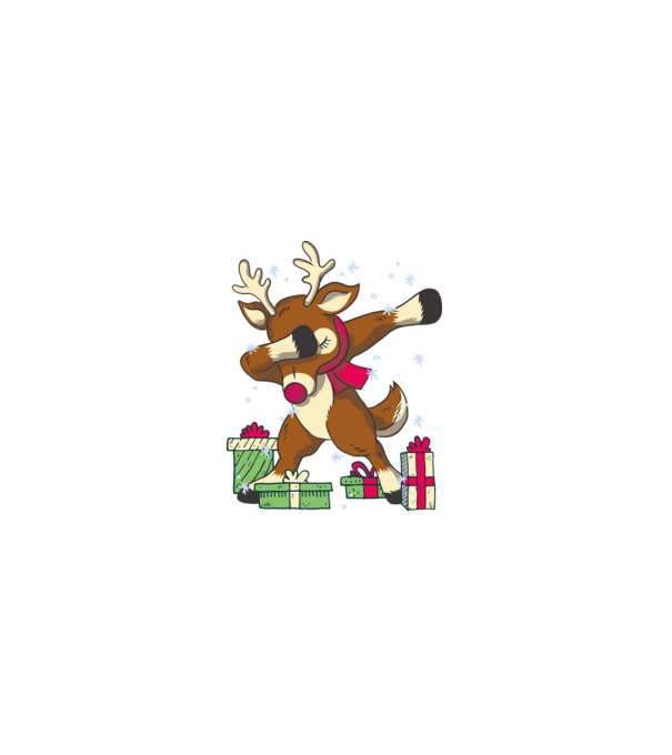 Rudolph DAB model negru pe tricou