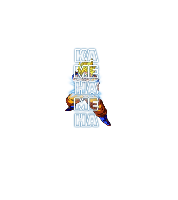 Son Goku Kamehameha model negru pe tricou