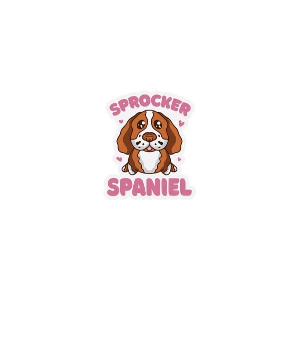 Sprocker Spaniel model negru pe tricou
