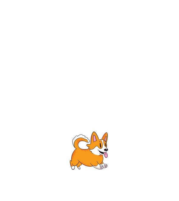 Tată de Corgi model negru pe tricou