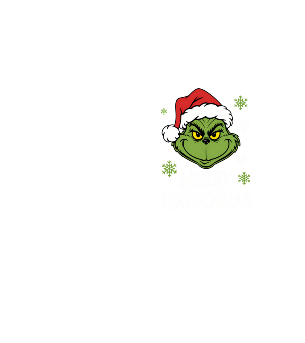 Merry Grinchmas Negru model galben neon pe tricou