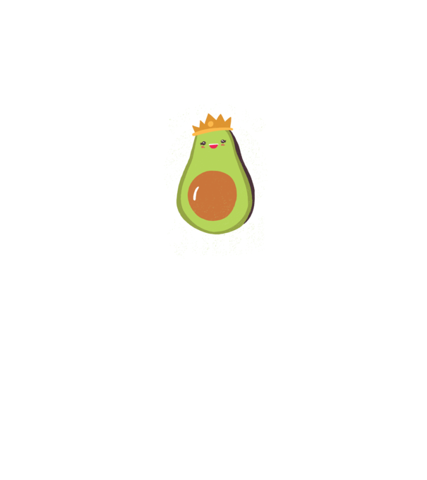 Avocado Queen Regina Avocado model albastru închis pe tricou