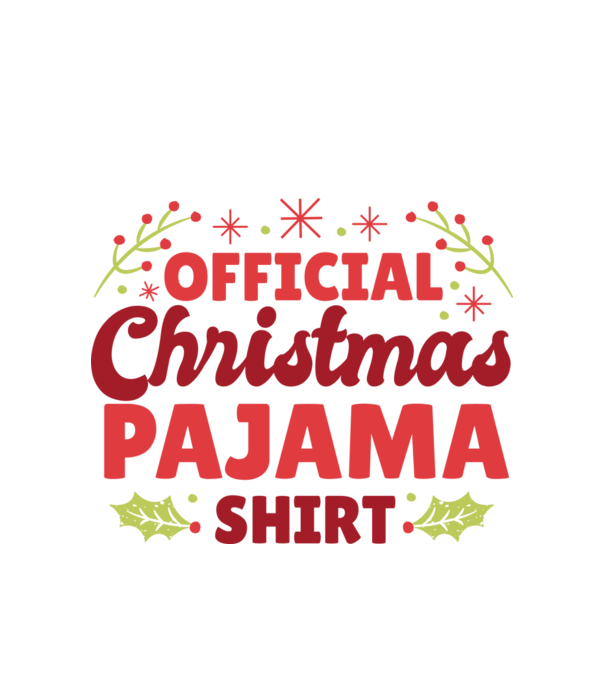 Pijama de Crăciun model alb pe tricou