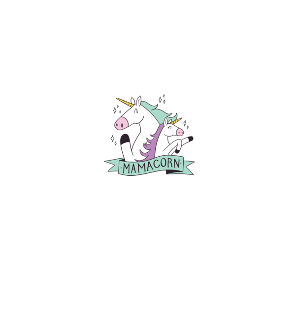 Mamacorn model roz deschis pe tricou