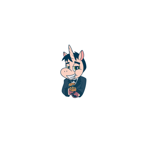 Mire unicorn model gri pe tricou