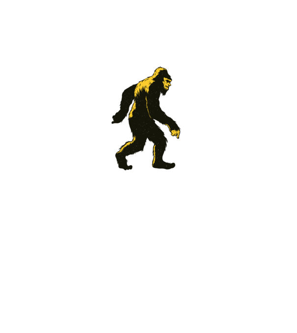 Yeti în pădure model turcoaz pe tricou