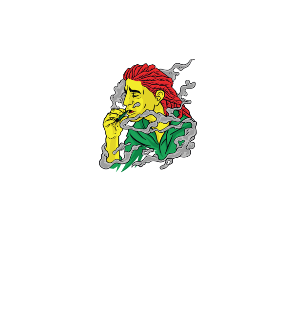 Dreadlock model negru pe tricou