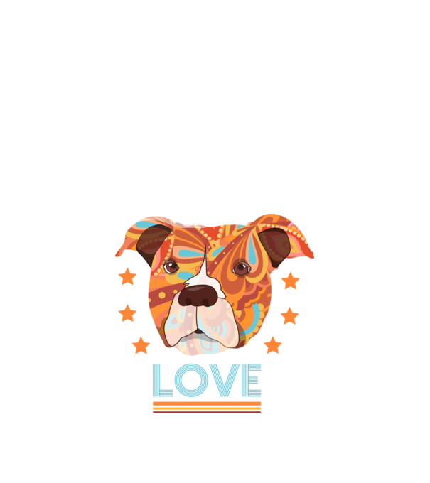 Dragoste Pitbull model negru pe tricou