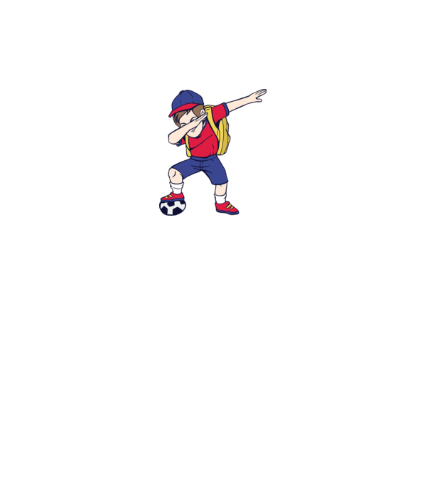 Școlar Fotbalist DAB model alb pe tricou