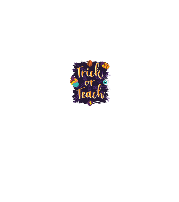Trick or Teach Halloween pentru profesori model gri pe tricou