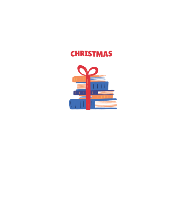 All I want for Christmas is Books tricou cu cărți model gri pe tricou