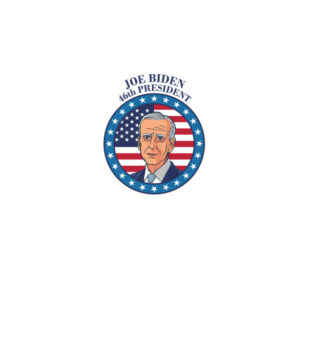 Joe Biden cel de-al 46-lea președinte al SUA model alb pe tricou
