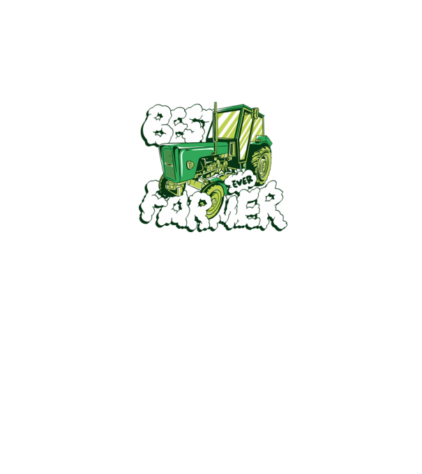 Best Farmer Ever cu Tractor model negru pe tricou