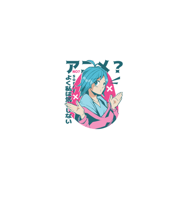 Tricou Anime model roz deschis pe tricou