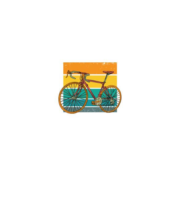 Bicicletă Retro model negru pe tricou