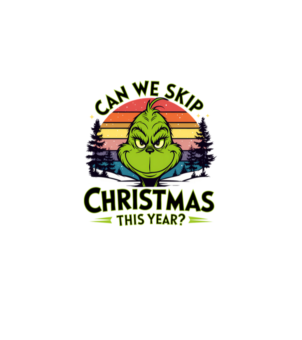 Can we skip christmas this year model alb pe tricou