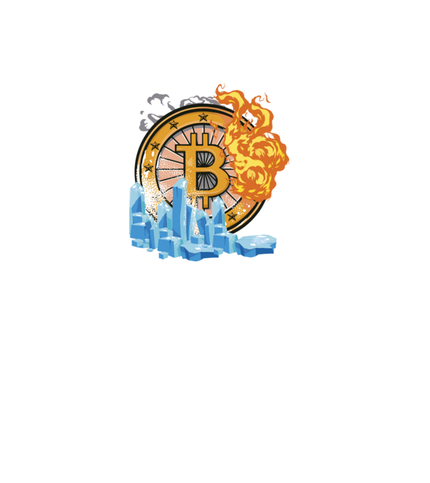 Logo Bitcoin model negru pe tricou