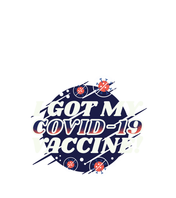 I got my Vaccine model turcoaz pe tricou