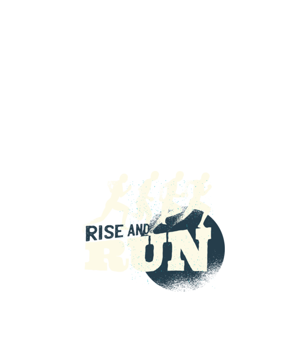 Rise and Run - Tricou pentru alergători model nisipiu pe tricou