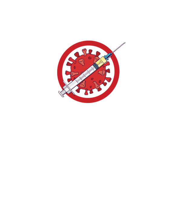 Vaccin virus (?) model alb pe tricou