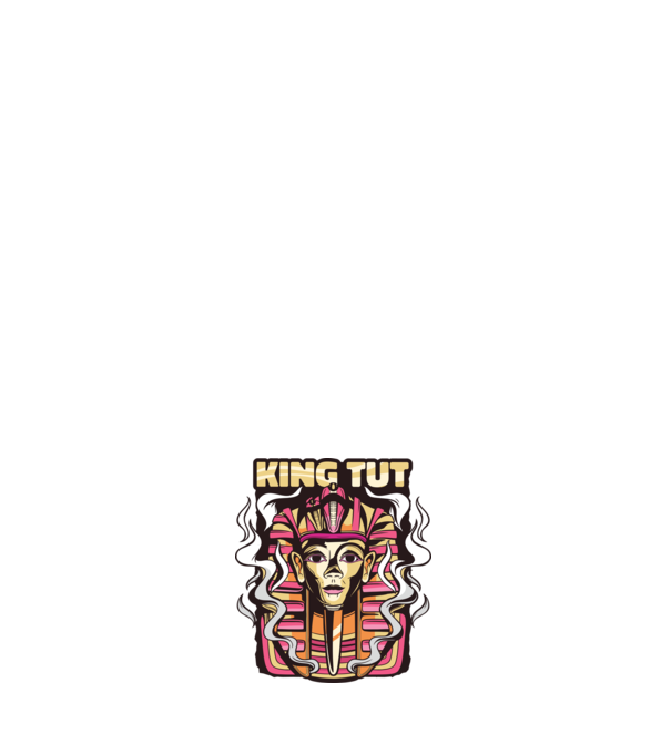 King Tut - Faraonul Tutankhamon model negru pe tricou