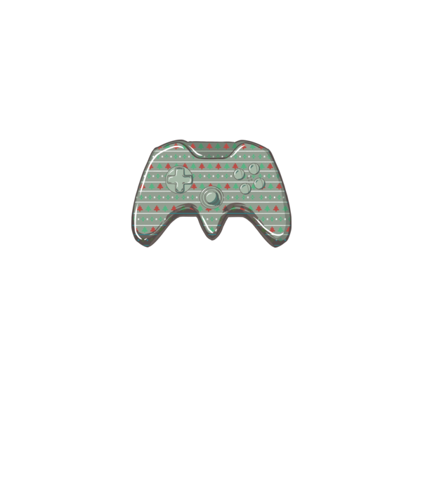 Controler Gamer Crăciun model alb pe tricou
