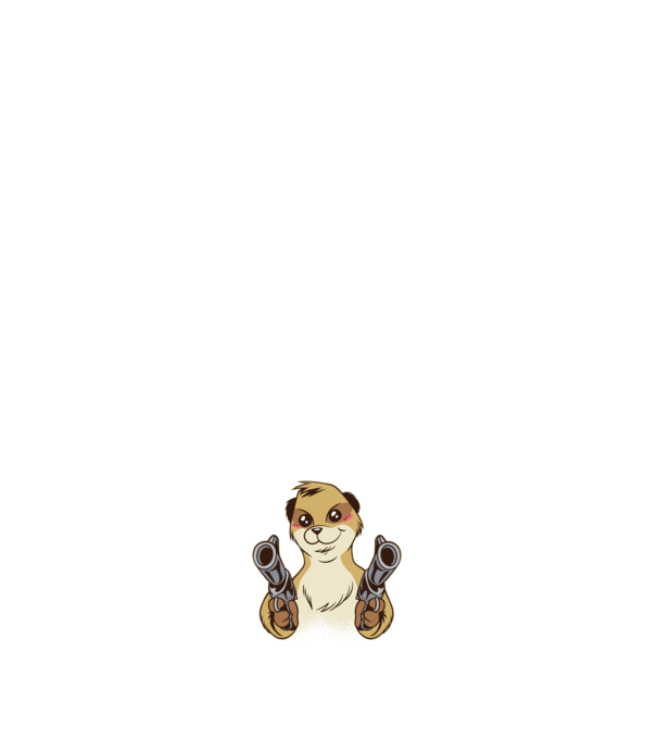 Pew Pew Pew Madafakas Suricată model albastru închis pe tricou