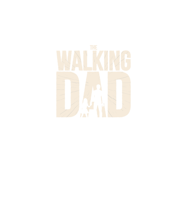 The Walking Dad model negru pe tricou